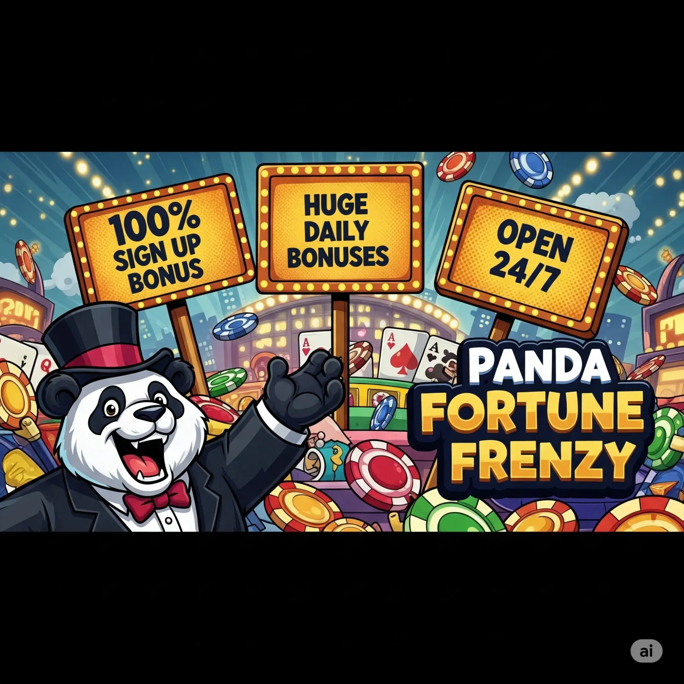 Panda's Fortune Frenzy casino with bonus offers